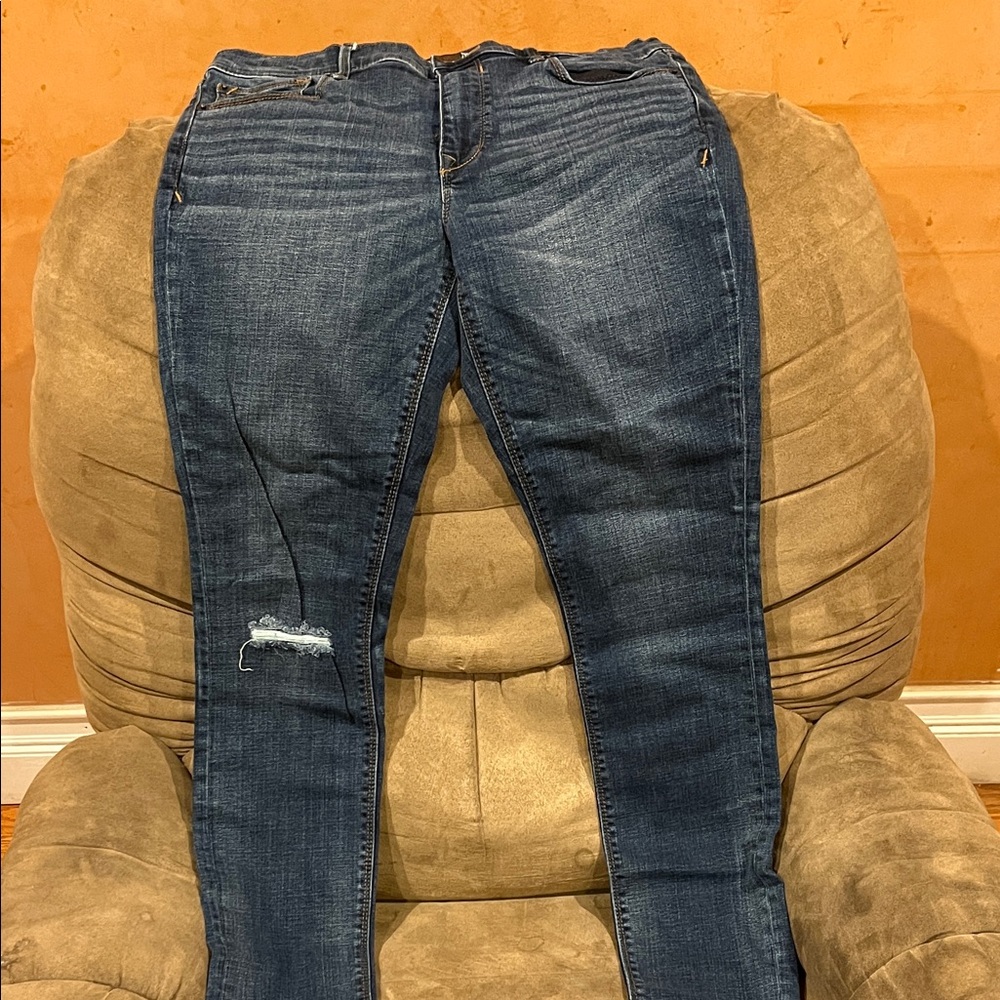 Express Dark Blue Skinny Jeans